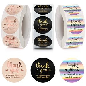 100pcs thank you stickers